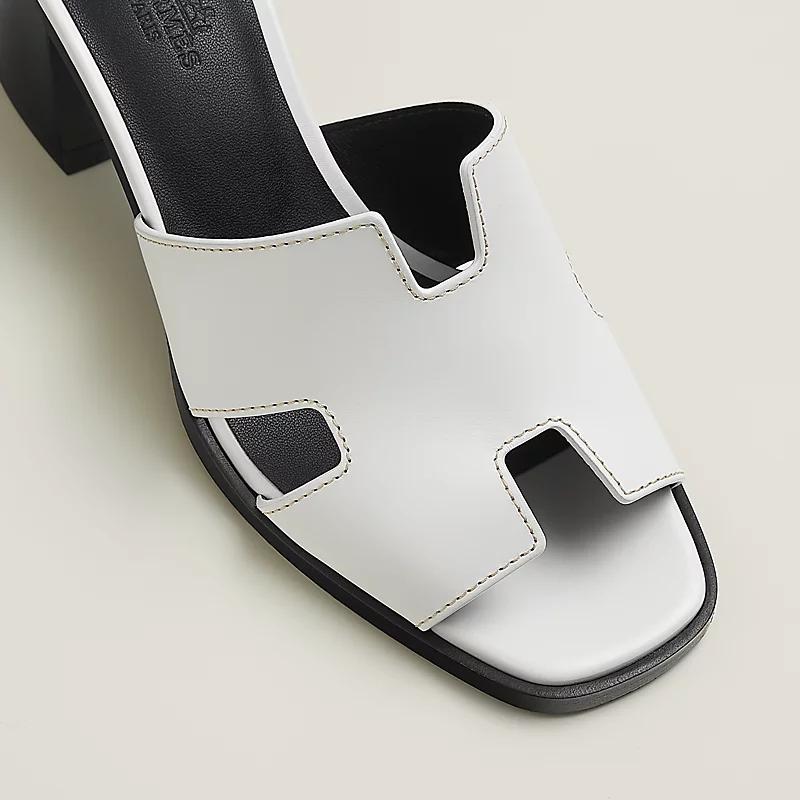 Giày Hermes Helia 60 Sandal Nữ Trắng